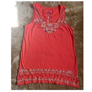 Johnny Was coral top size Small